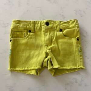 LUCKY BRAND Toddler Girl’s Like Green Shorts 2T Cut Off